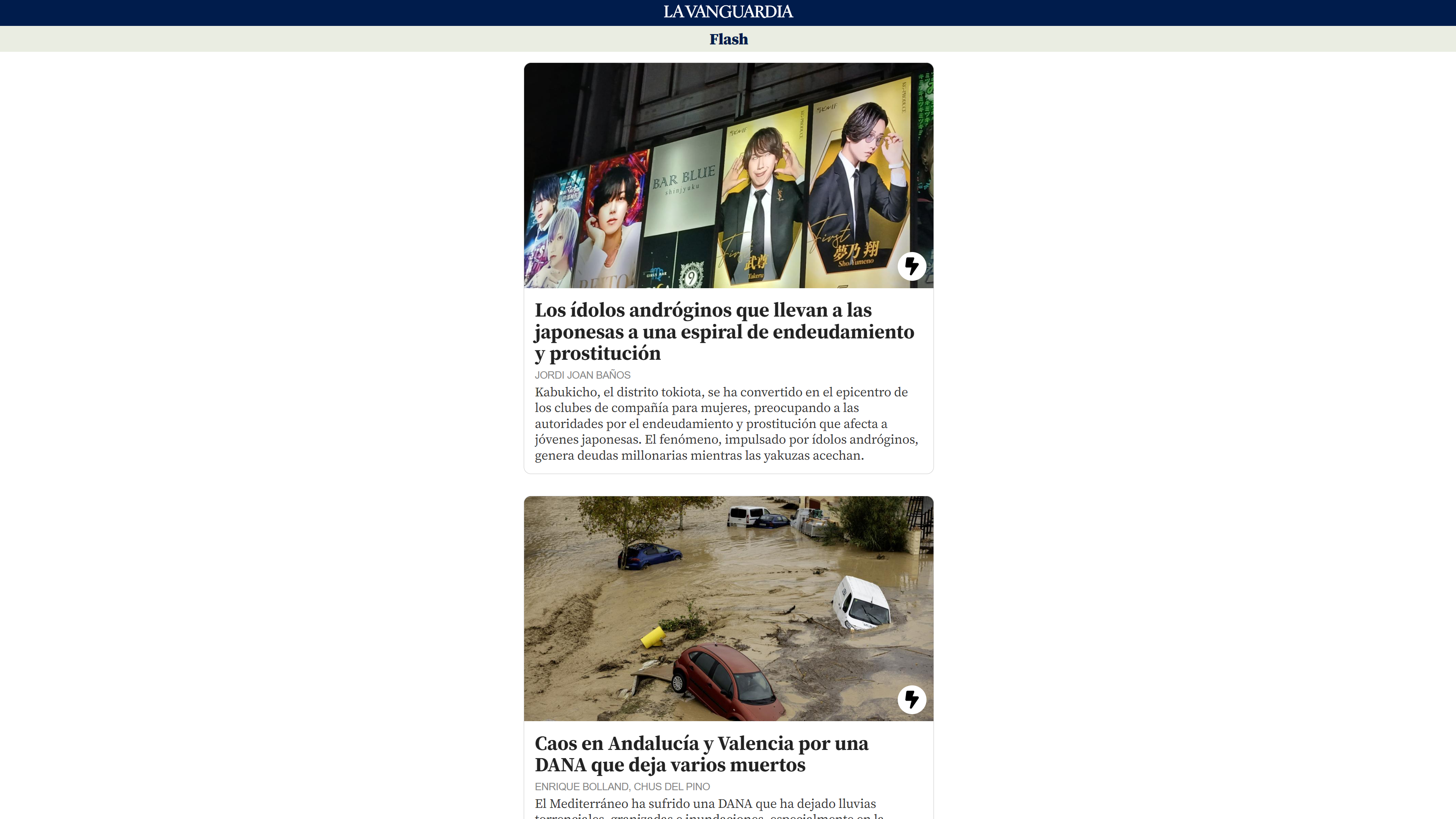 LA VANGUARDIA | Flash